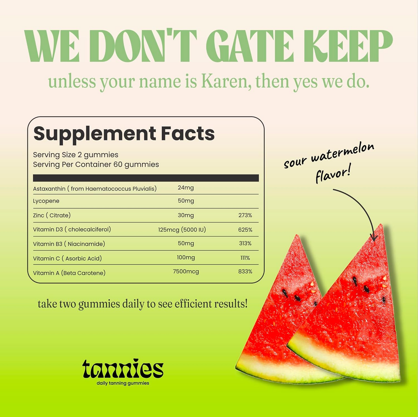 Tannies - Natural Tanning Gummies