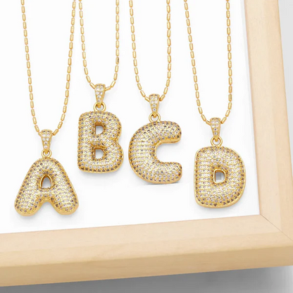 Viral Bubble Letter Necklace