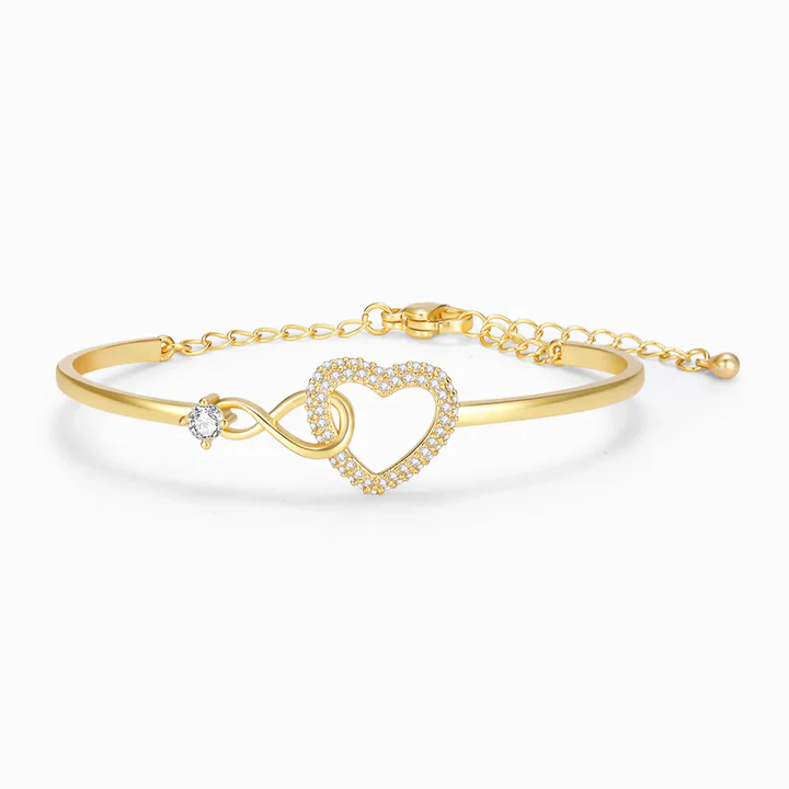 Mom and Daughter - Infinity Heart Bracelet