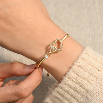 Mom and Daughter - Infinity Heart Bracelet