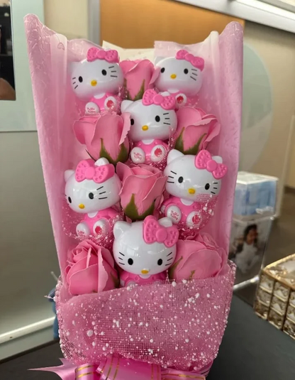 Cute Kitty Flower Bouquet