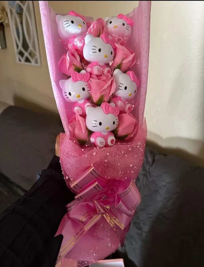 Cute Kitty Flower Bouquet